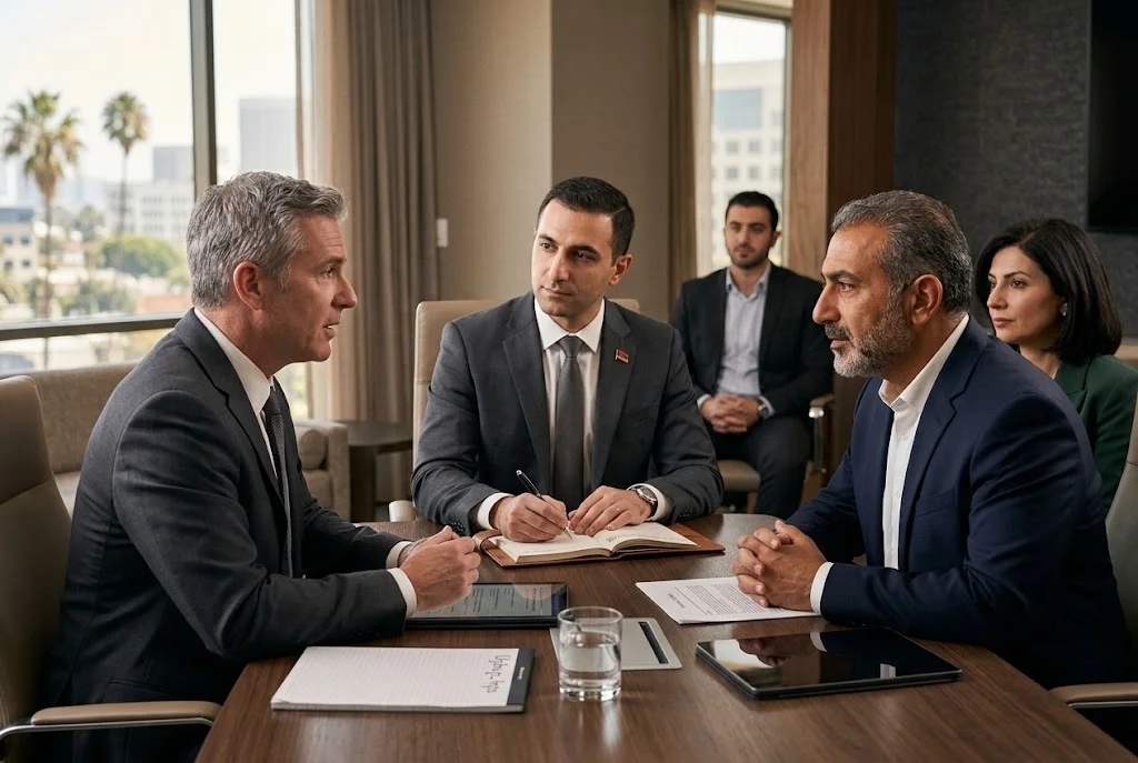 Professional Armenian corporate interpreter for Armenian-American business negotiations, community organizations, and real estate transactions in Los Angeles